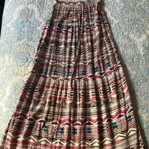 Tribal Print Maxi skirt